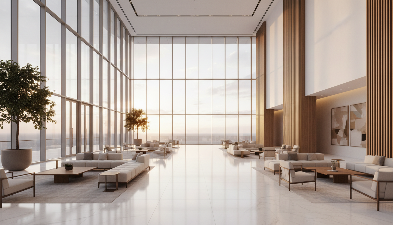 Modern clean space